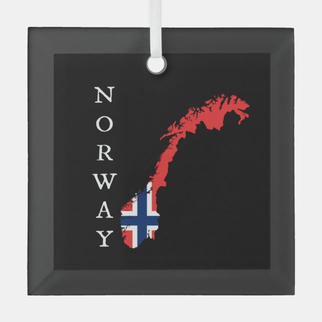 Norway Glass Ornament (Front)