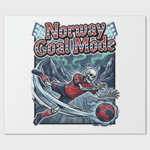 Norway Goal Mode Skeleton Striker Nations Streetwe Wrapping Paper