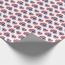 NORWAY HEART SHAPE FLAG