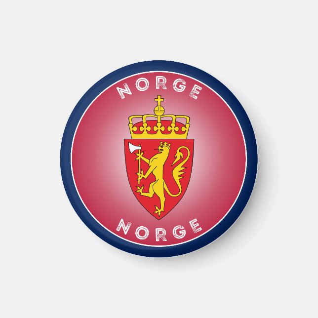 Norway Heritage Emblem Magnet (Front)