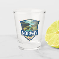 Norway Illustration Retro Badge