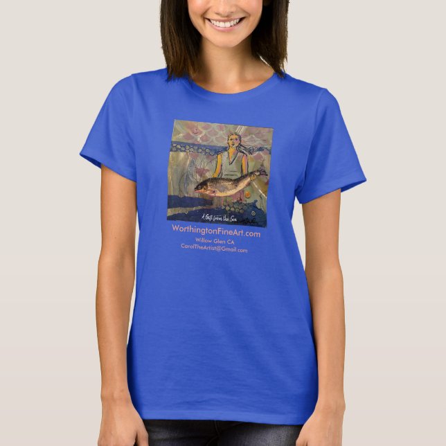 Norway-inspired Fish Fine Art Tee (Front)