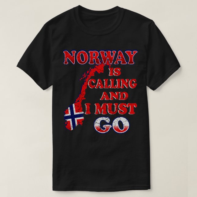 Norway Is Calling T-Shirt (Design Front)
