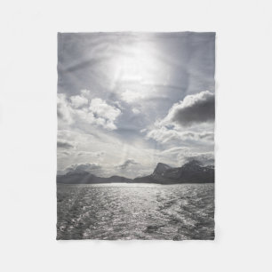 Norway Landscape Photo Fleece Blanket