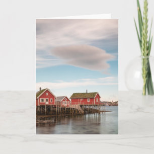 Norway Lofoten Fishing Village Card