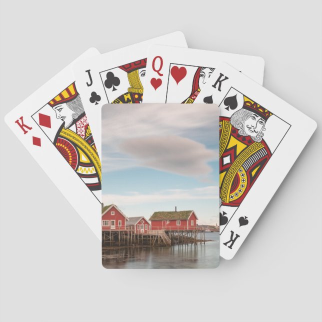 Norway Lofoten Fishing Village Playing Cards (Back)