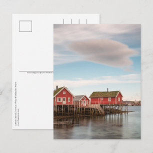 Norway Lofoten Fishing Village Postcard