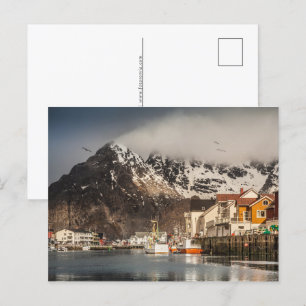 Norway Lofoten Henningsvaer Holiday Postcard