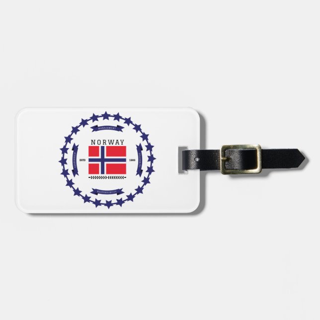 Norway  luggage tag (Front Horizontal)