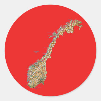 Norway Map Sticker