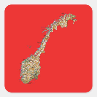 Norway Map Sticker