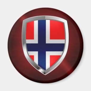 Norway Metallic Emblem Magnet