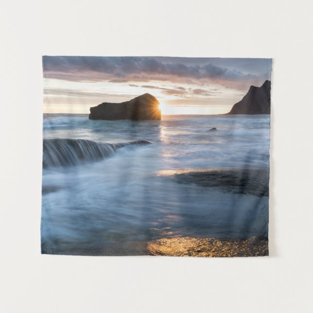 Norway Midnight Sun Tapestry (Front (Horizontal))
