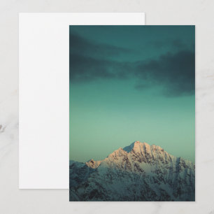 Norway Mountain Nature Photo Holiday Card