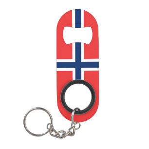 Norway National Flag Patriotic Keychain Bottle Opener