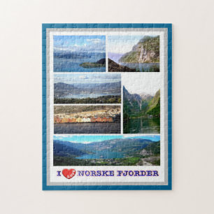 Norway - Norske Fjorder - I Love - Jigsaw Puzzle