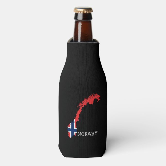 Norway - Norway Flag Bottle Cooler (Bottle Front)