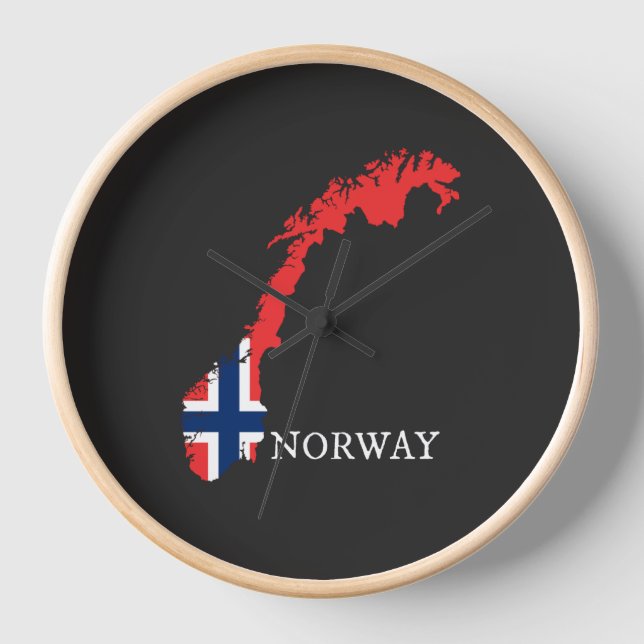 Norway - Norway Flag Clock (Front)
