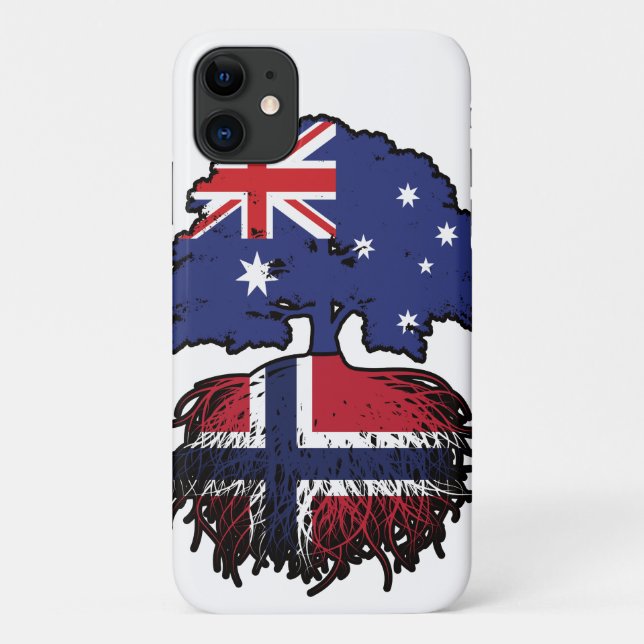 Norway Norwegian Australian Australia Tree Roots Case-Mate iPhone Case (Back)