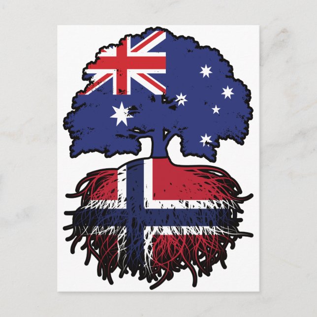 Norway Norwegian Australian Australia Tree Roots Postcard (Front)
