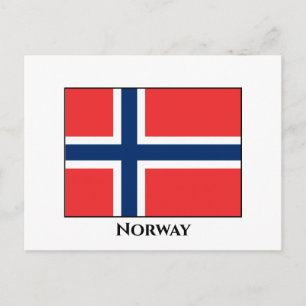 Norway (Norwegian) Flag Postcard