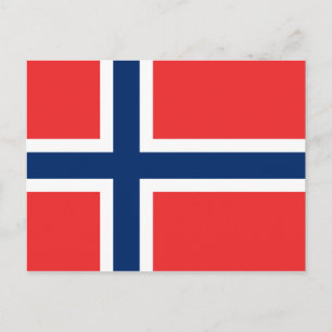 Norway (Norwegian) Flag Postcard