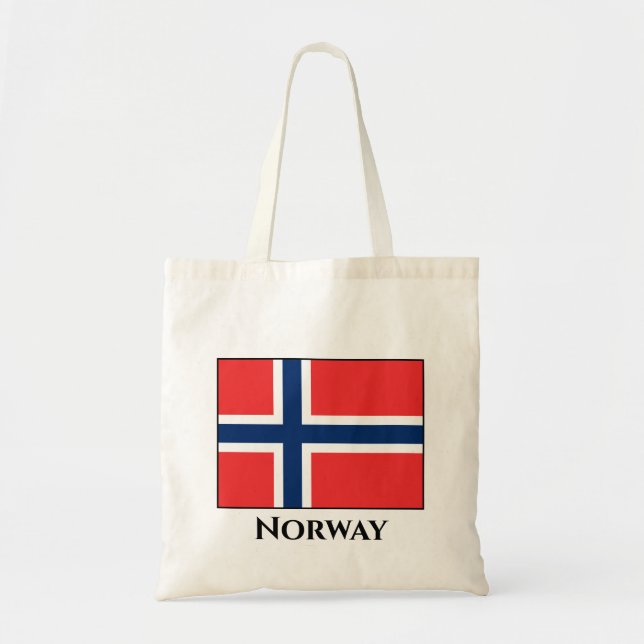 Norway (Norwegian) Flag Tote Bag (Front)