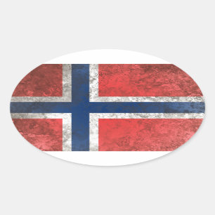 Norway Oval Sticker
