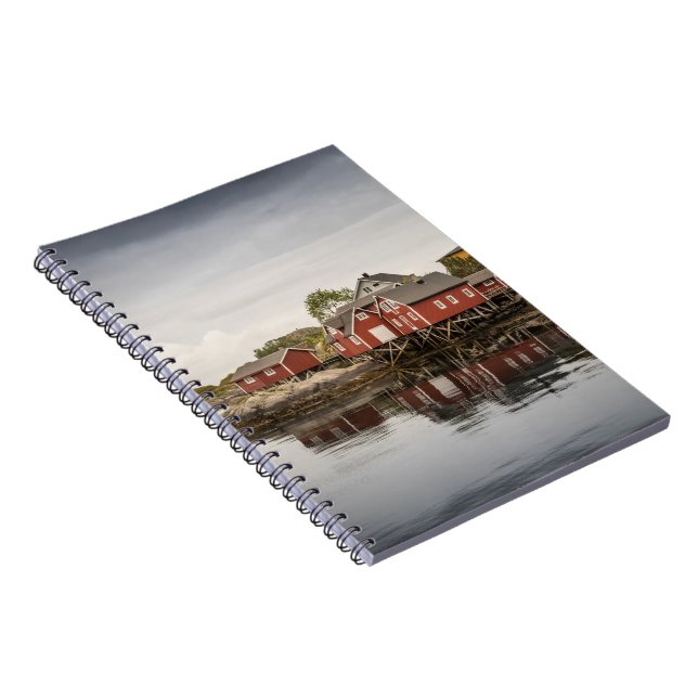 Norway Red Cabins Notebook (Right Side)
