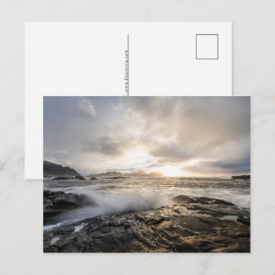 Norway Seascape Photo Holiday Postcard