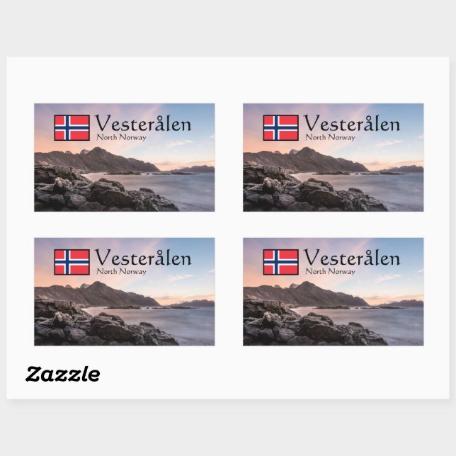Norway Seascape Sticker (Sheet)