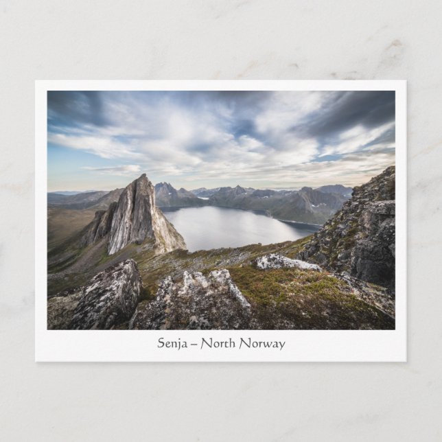 Norway Senja Mountain Postcard (Front)