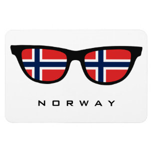 Norway Shades custom text & colour magnet
