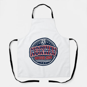 Norway Soccer 2026 Soccer Bold Country Typography  Apron