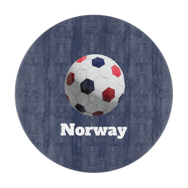 Norway soccer cutting board (Front)
