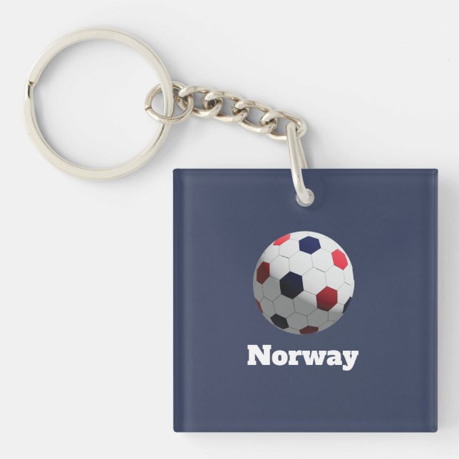 Norway soccer keychain (Front)
