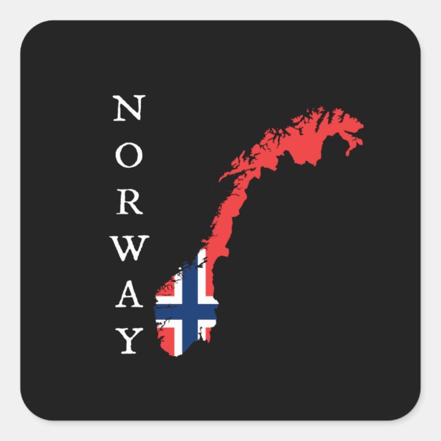 Norway Square Sticker (Front)