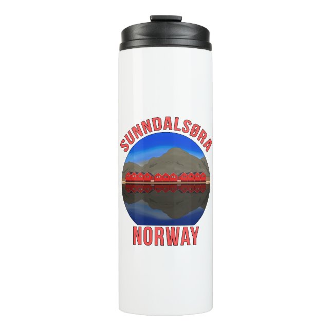 Norway Sunndalsøra Travel Norwegian Thermal Tumbler (Front)