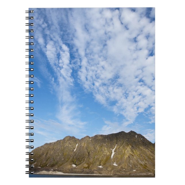 Norway, Svalbard, Clouds above steep cliffs Notebook (Front)