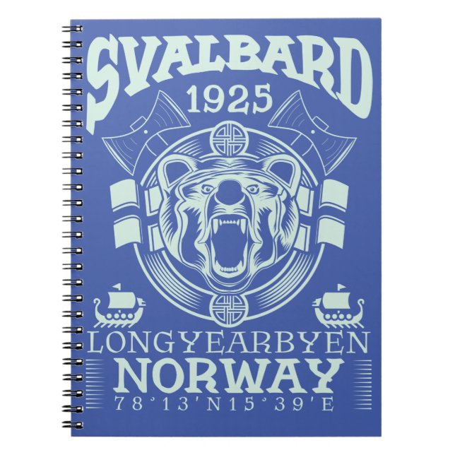 NORWAY SVALBARD LONGYEARBYEN - POLAR BEAR NOTEBOOK (Front)