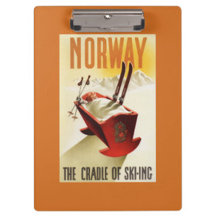 Norway - The Cradle of Skiing Clipboard