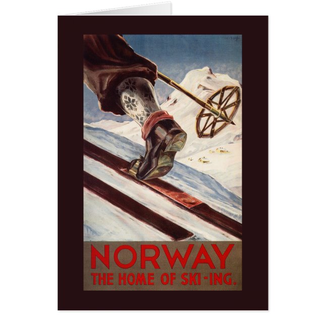 Norway - The Home of Skiing (Front)