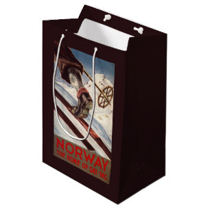 Norway - The Home of Skiing Medium Gift Bag
