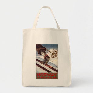 Norway - The Home of Skiing Tote Bag