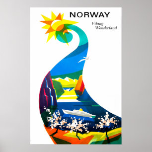 Norway Travel Poster