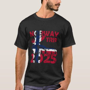 Norway Trip 2025 Flag Norway T-Shirt