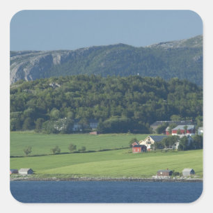 Norway, Trondheimsforden, Trondheim. Typical Square Sticker