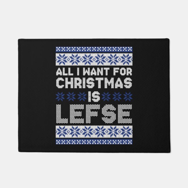 Norway Ugly Christmas Doormat (Front)