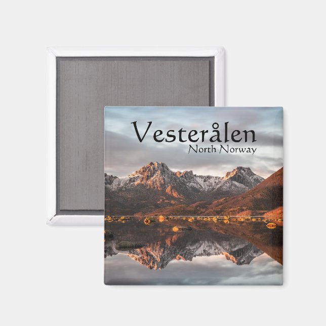 Norway Vesteralen Souvenir Magnet (Front/Back)