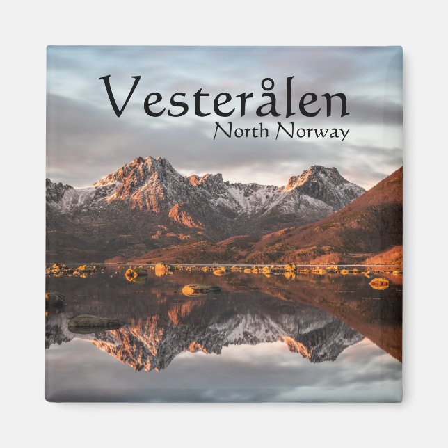 Norway Vesteralen Souvenir Magnet (Front)